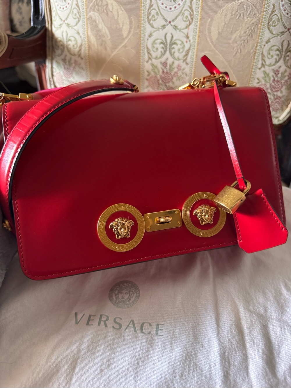 Versace Red Icon Shoulder Bag- Tribute Collection 2018